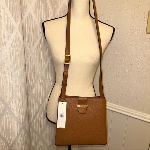 Women's Crossbody Messenger Genuine Leather Handbag Shoulder Bag Tan Satchel - Picture 2 of 12